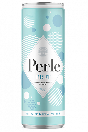 Вино игристое SV "PERLE" бел. брют 11,5% 0,25л ж/б