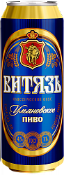 Пиво "Витязь Ульяновское" светлое 4,5% 0,45 л. ж/б